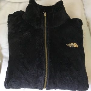 Brand New Black Furry North Face Jacket